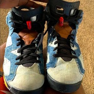 Washed denim Jordan 6’s 2019